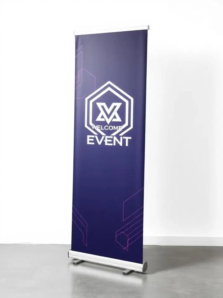 X-stand banner example, 80×200 cm